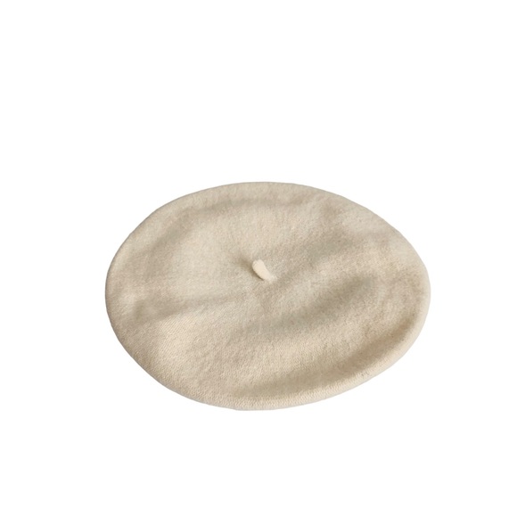 Inatoo Wool Cream Beret - Picture 2 of 5